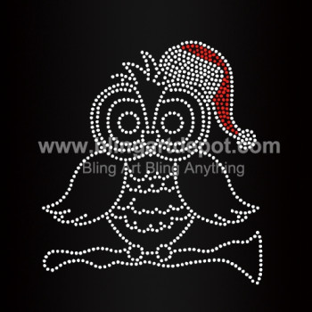 Penguin Iron On Rhinestone Heat Transfers